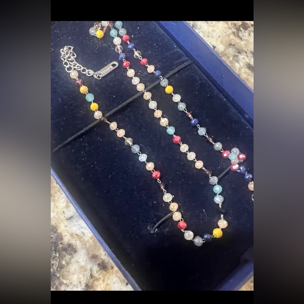 Gorgeous Multicolor Natural Gemstone Necklace - image 6